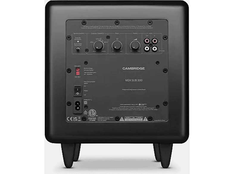 Cambridge MSX Sub 300 Aktiv-Subwoofer 300 Watt, Mattschwarz — Foto 4 von 4