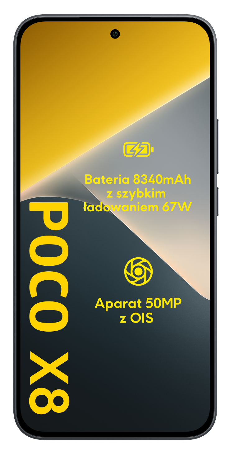 Smartfon POCO X8 5G 8 GB/ 256 GB Czarny