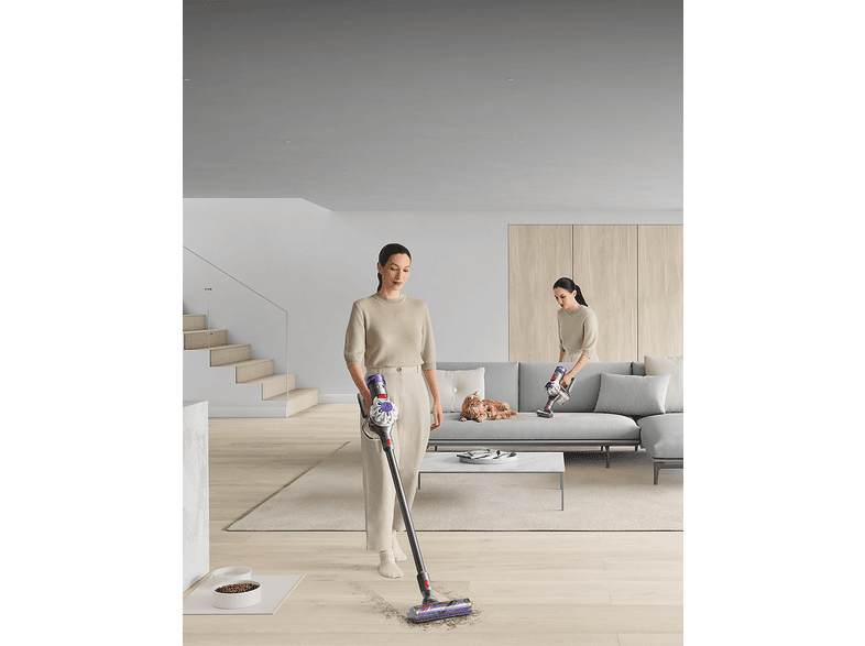 Aspirador escoba - Dyson V8™ Absolute, Potencia succión 115 AW, Autonomía 40 min, Ligera, Accesorios, Hogares con mascota, Níquel – imagen 3