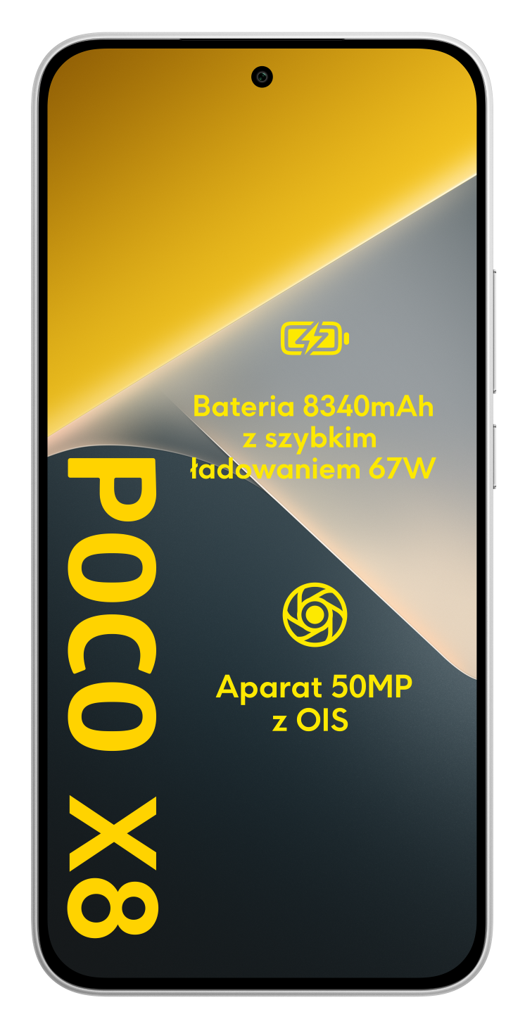 Smartfon POCO X8 5G 8 GB/ 256 GB Biały