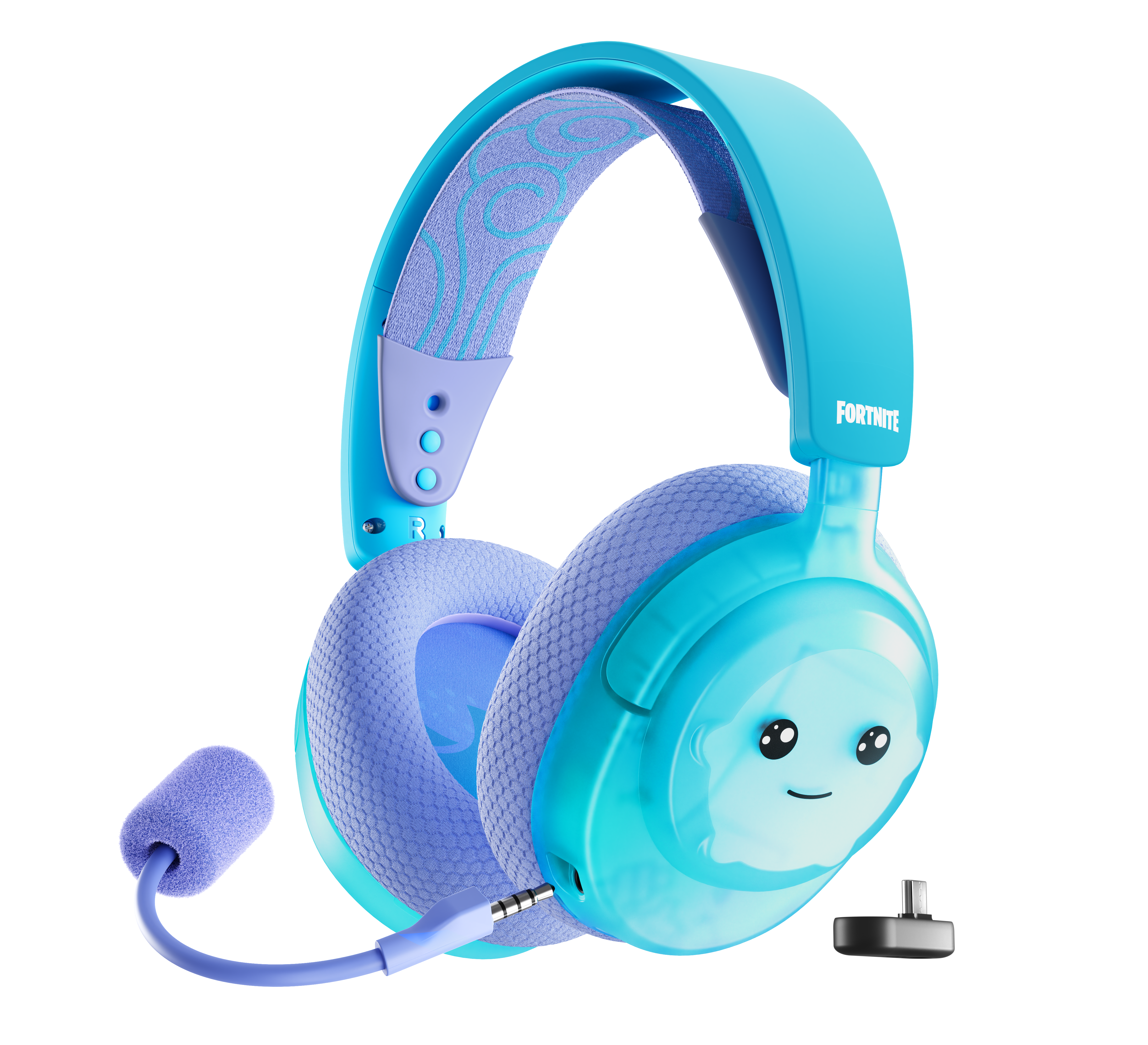 Słuchawki bezprzewodowe STEELSERIES Arctis Nova 3X Wireless Fortnite Niebiesko-fioletowy