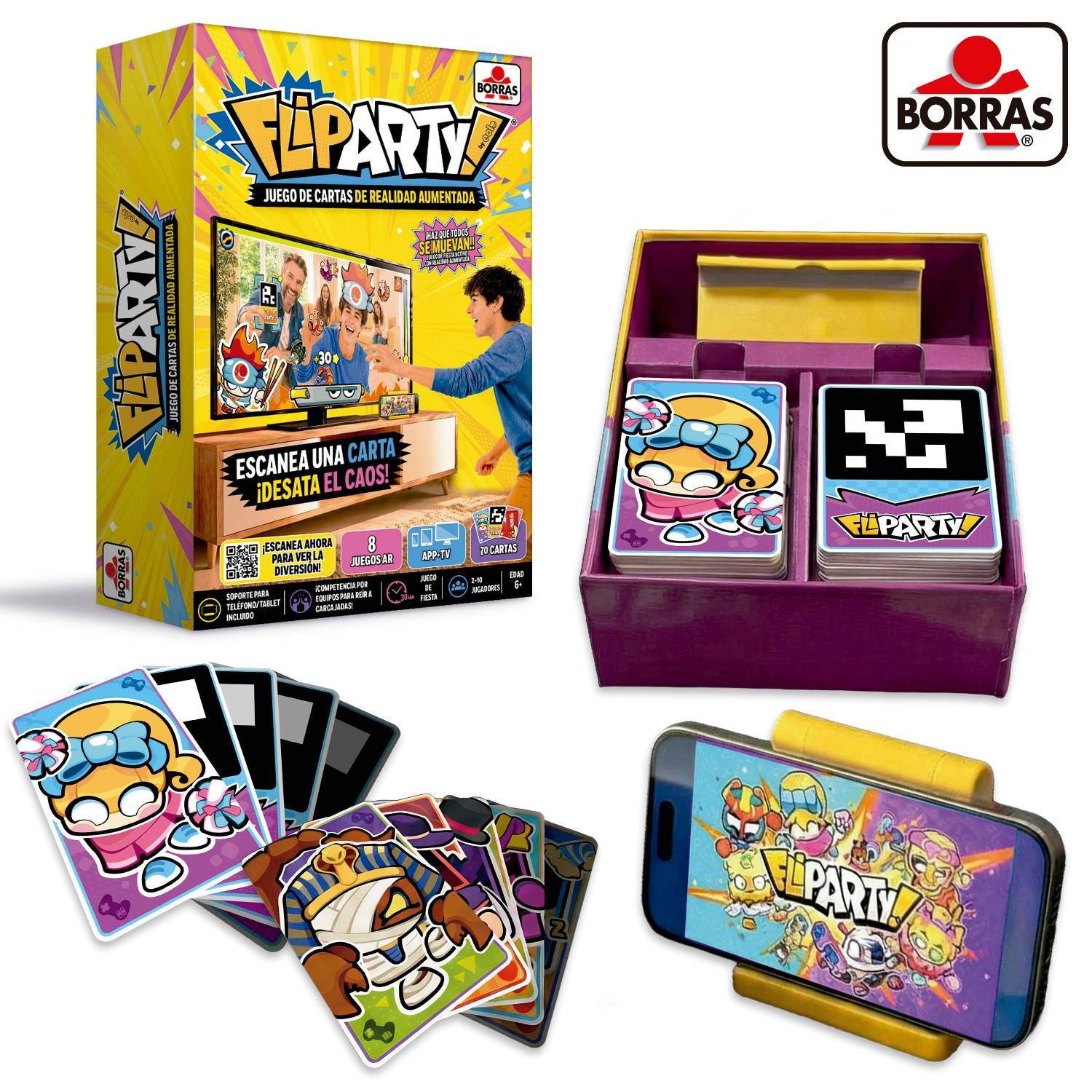 Juego de mesa - Meridiem Fliparty!, 6 años, De 2 a 10 jugadores
