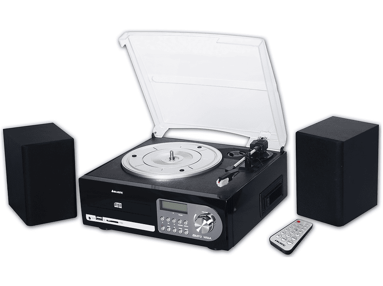 GIRADISCHI MAJESTIC TT 38R CD TP USB BK