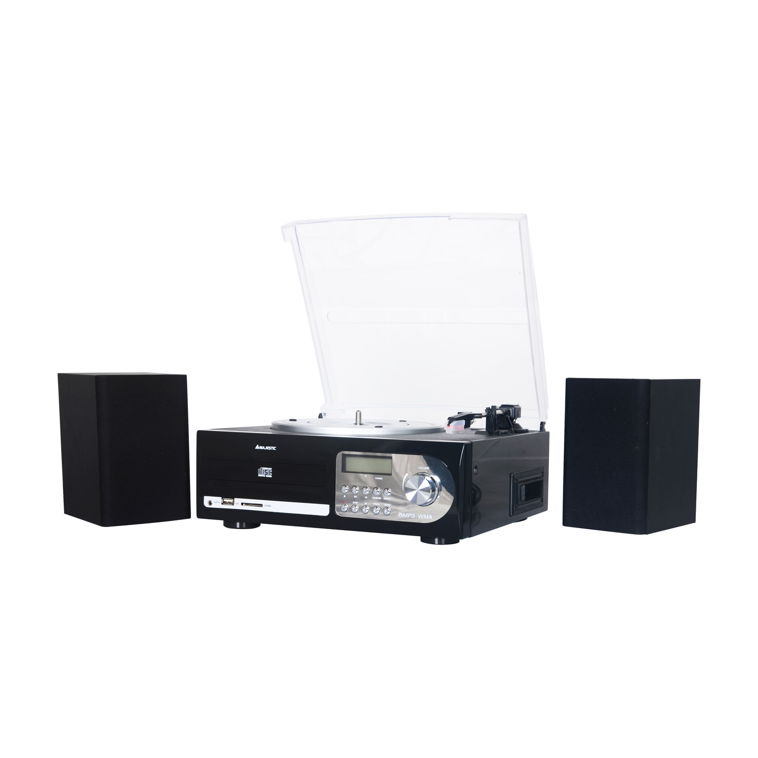 GIRADISCHI MAJESTIC TT 38R CD TP USB BK