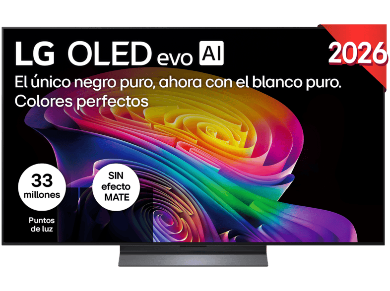 TV OLED 55" - LG OLED55C65LA, evo 4K, Procesador Inteligente α11 AI Processor 4K Gen3, Smart TV, DVB-T2 (H.265), Negro