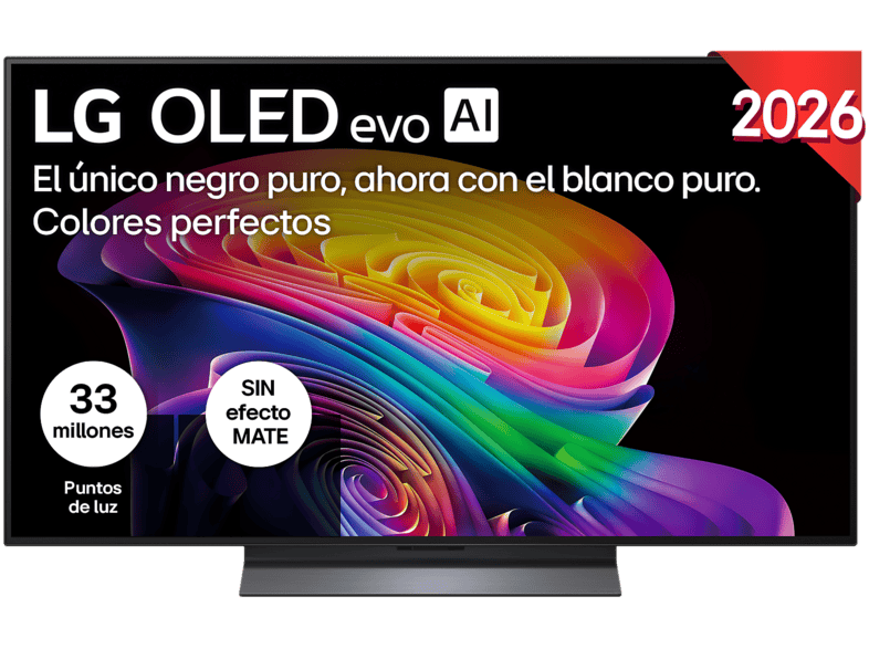 TV OLED 48" - LG OLED48C65LA, evo 4K, Procesador Inteligente α11 AI Processor 4K Gen3, Smart TV, DVB-T2 (H.265), Negro