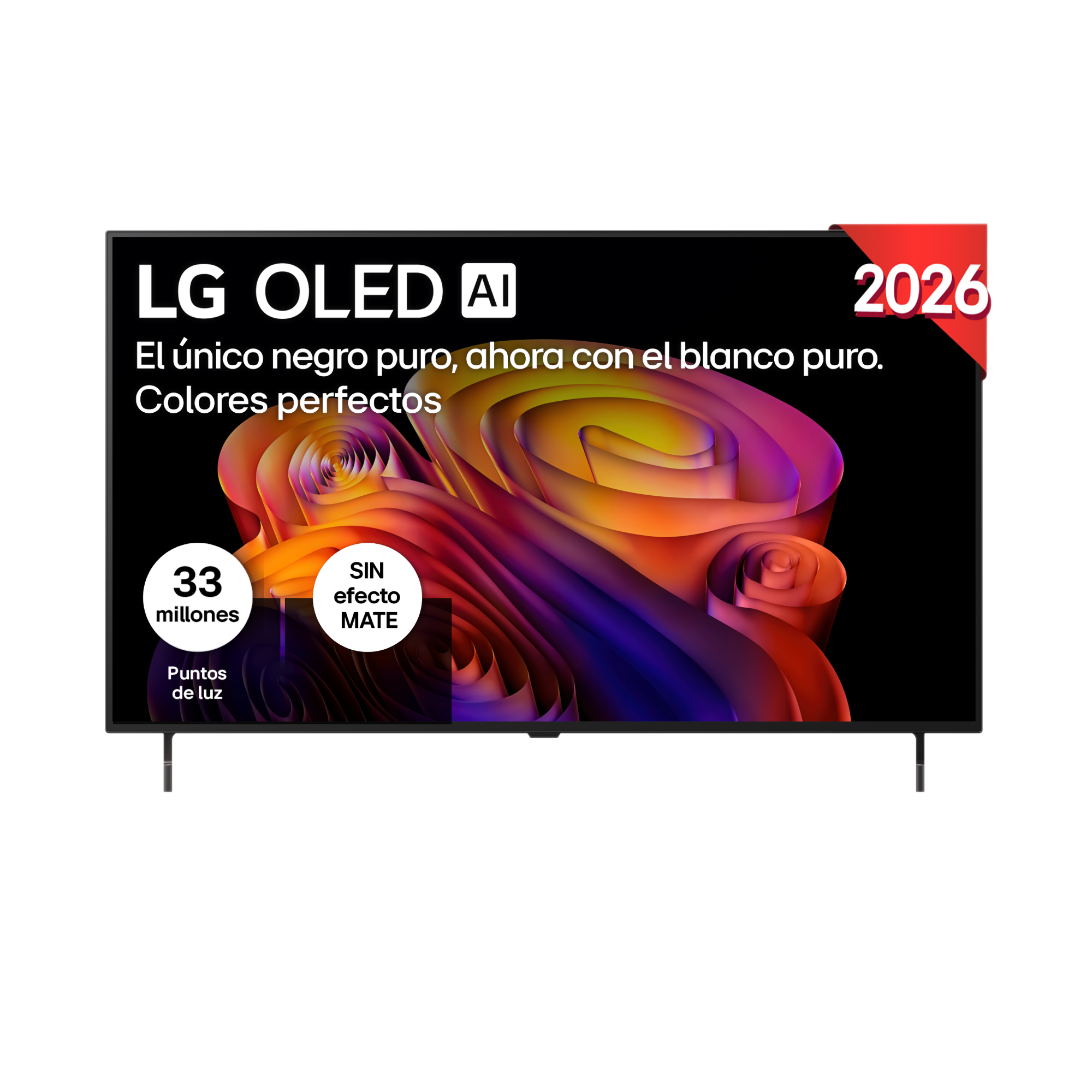 TV OLED 48" - LG OLED48B6ELC, OLED 4K, Procesador Inteligente α8 AI Processor 4K Gen3, Smart TV, DVB-T2 (H.265), Negro