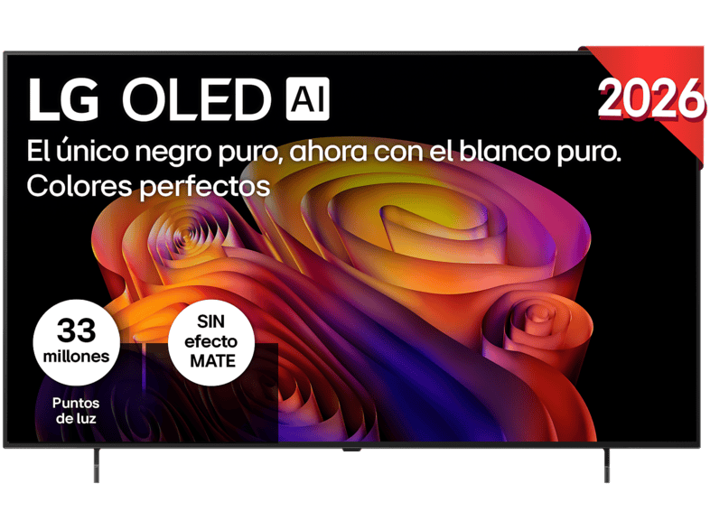 TV OLED 65" - LG OLED65B6ELC, 4K, Procesador Inteligente α8 AI Processor 4K Gen3, Smart TV, DVB-T2 (H.265), Negro