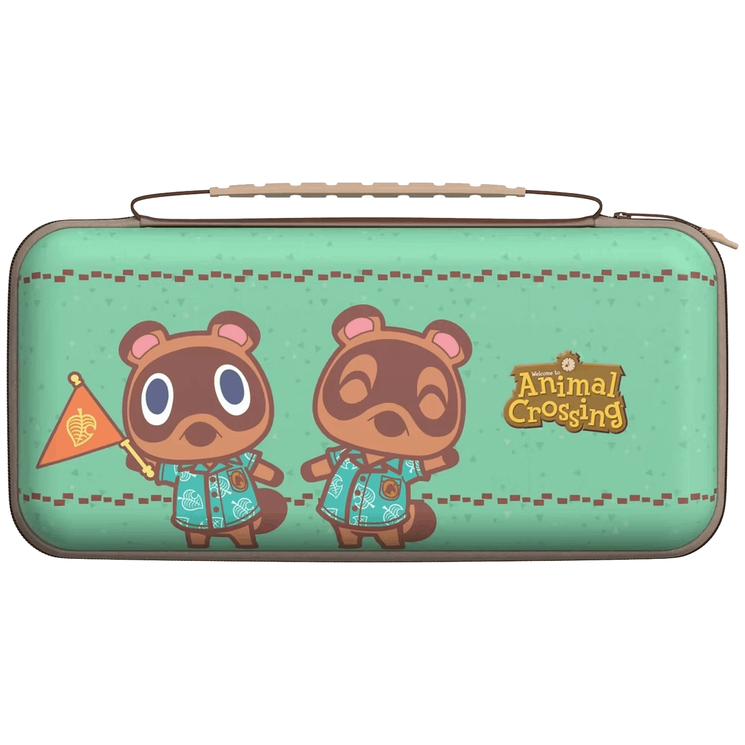 Funda Nintendo Switch 2 - Turtle Beach PlayTrek Travel Case (Timmy & Tommy), Compatible con Nintendo Switch 2 y 1, Verde/Marrón