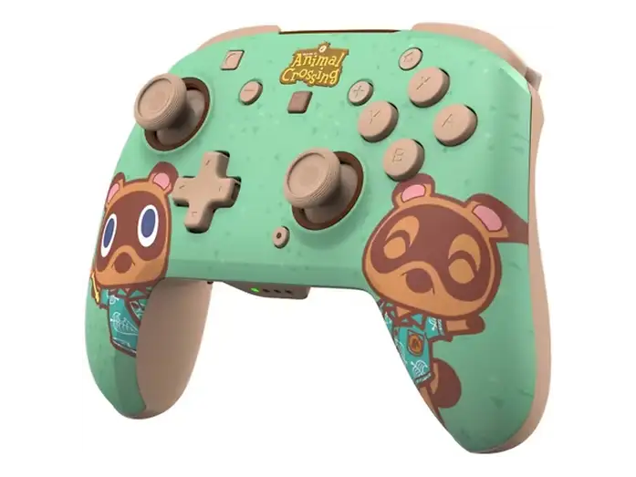 Mando Nintendo Switch 2 - Turtle Beach Animal Crossing, Compatible con Nintendo Switch, Switch Lite, OLED, Switch 2, Inalámbrico, Verde claro