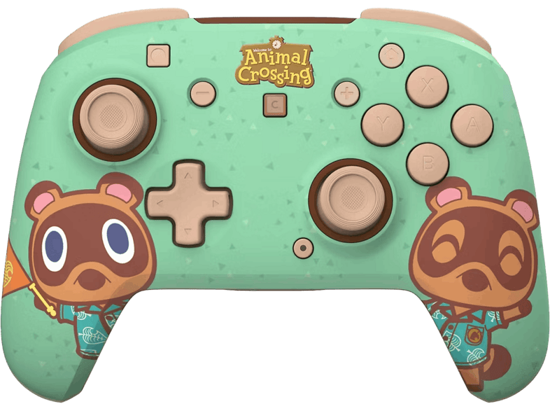 Mando Nintendo Switch 2 - Turtle Beach Animal Crossing, Compatible con Switch, Lite, OLED, 2, Inalámbrico, Verde claro