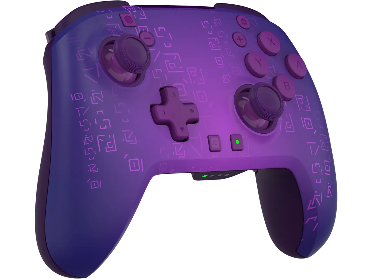 Mando Nintendo Switch 2 - Turtle Beach Fortnite, Compatible con Nintendo Switch, Switch Lite, OLED, Switch 2, Inalámbrico, Iluminación RGB, Morado