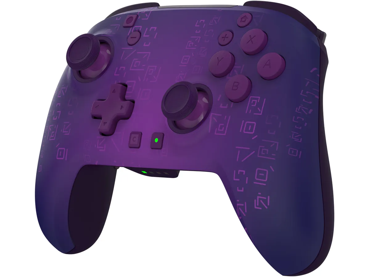 Mando Nintendo Switch 2 - Turtle Beach Fortnite, Compatible con Nintendo Switch, Switch Lite, OLED, Switch 2, Inalámbrico, Iluminación RGB, Morado