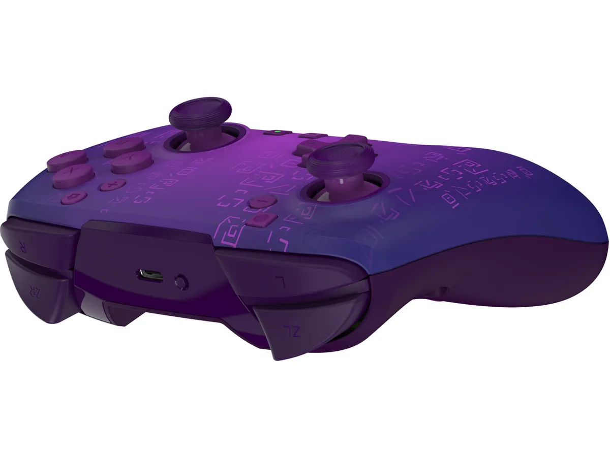Mando Nintendo Switch 2 - Turtle Beach Fortnite, Compatible con Nintendo Switch, Switch Lite, OLED, Switch 2, Inalámbrico, Iluminación RGB, Morado