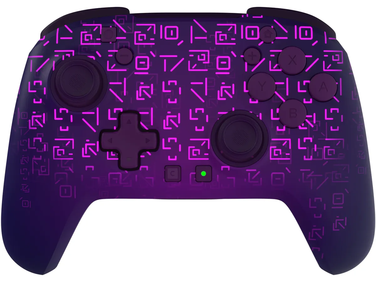 Mando Nintendo Switch 2 - Turtle Beach Fortnite, Compatible con Nintendo Switch, Switch Lite, OLED, Switch 2, Inalámbrico, Iluminación RGB, Morado