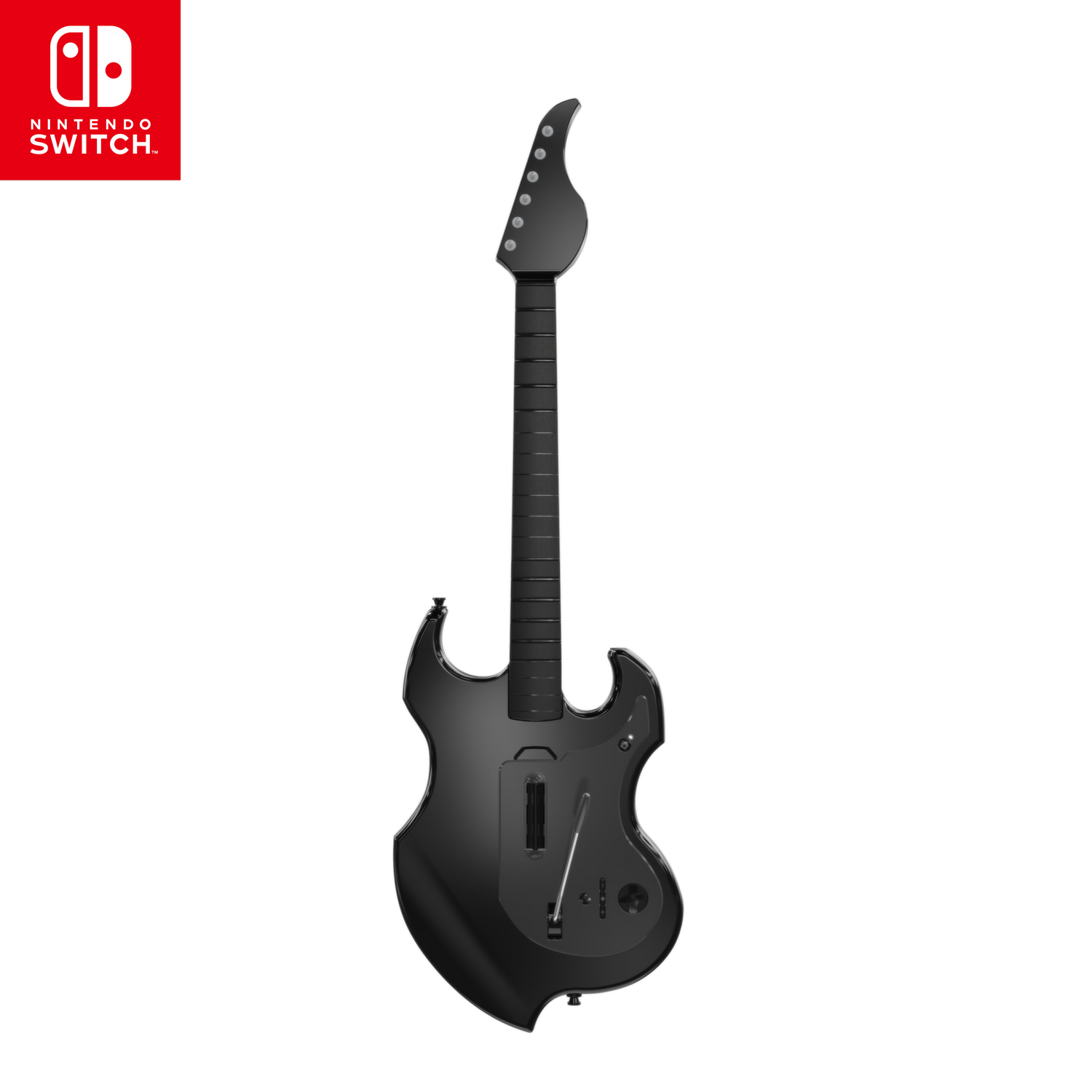 Guitarra inalámbrica - Turtle Beach RiffMasterWireles, Nintendo Switch 1&2, Hasta 36h de Autonomía, Plegable Negro