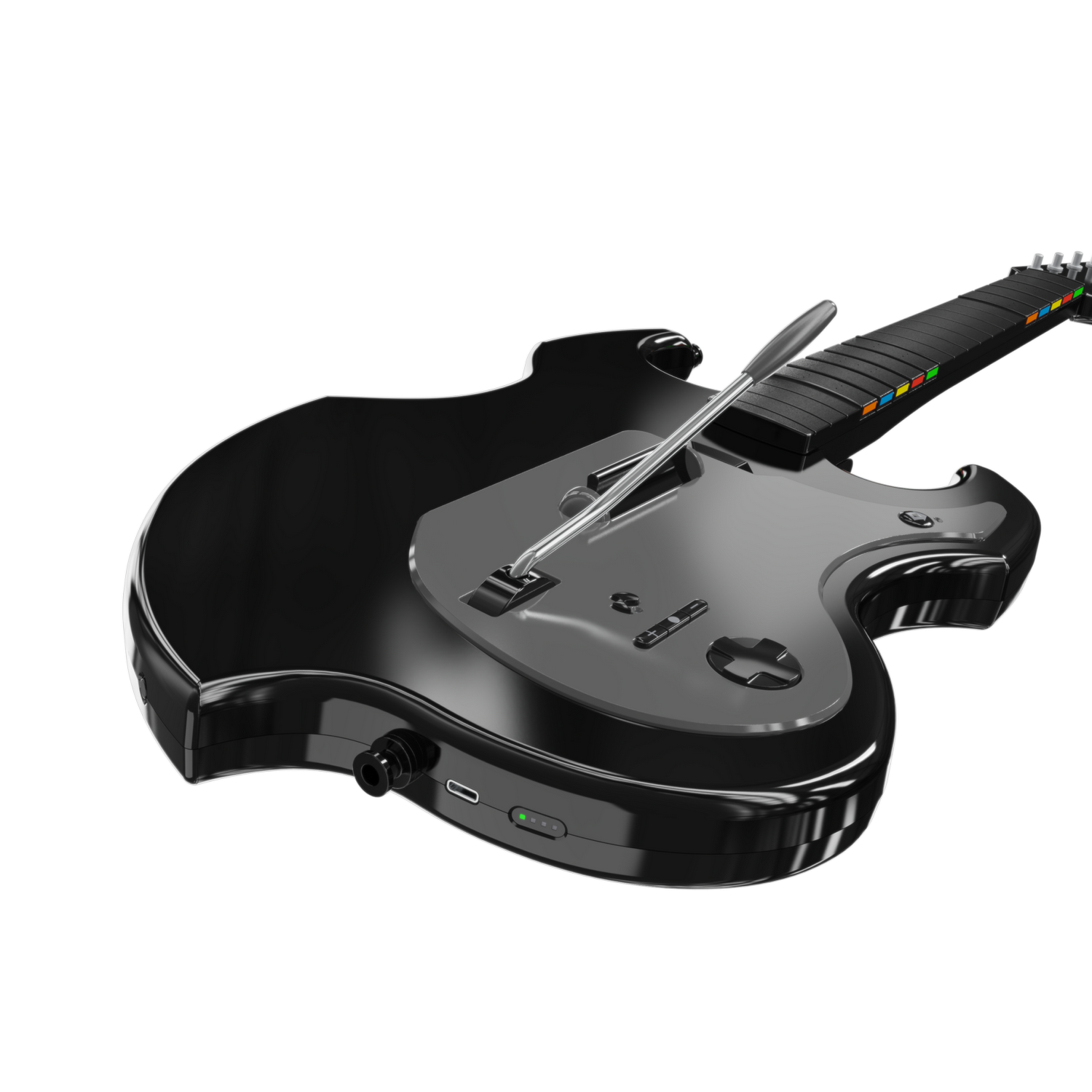 Guitarra inalámbrica - Turtle Beach RiffMasterWireles, Nintendo Switch 1&2, Hasta 36h de Autonomía, Plegable Negro