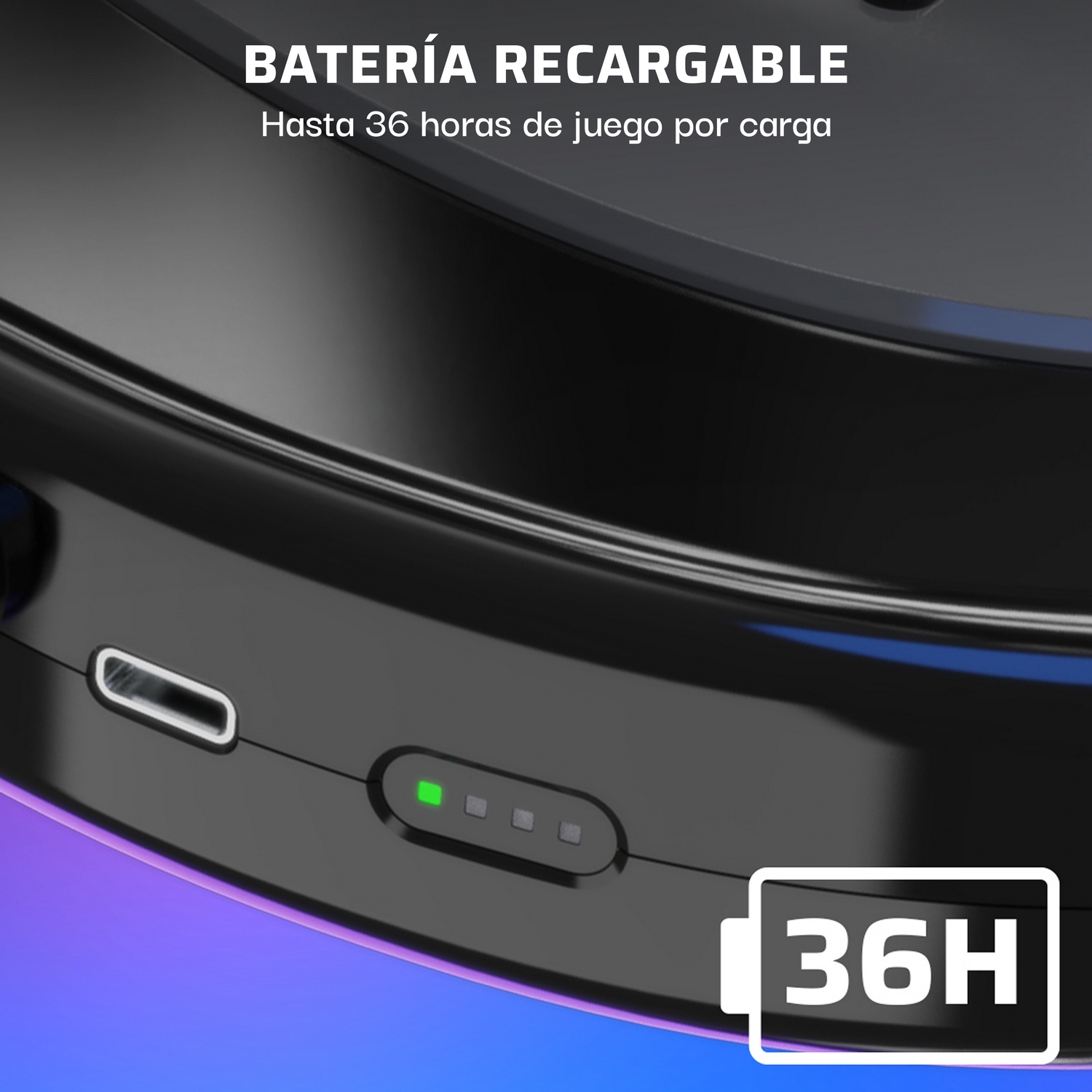 Guitarra inalámbrica - Turtle Beach RiffMasterWireles, Nintendo Switch 1&2, Hasta 36h de Autonomía, Plegable Negro