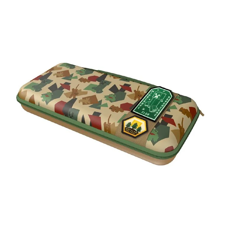 Funda Nintendo Switch 2 - Turtle Beach Playtrek Minecraft Great Outdoors, Compatible con Nintendo Switch 2 y Nintendo Switch 1, Verde/Marrón