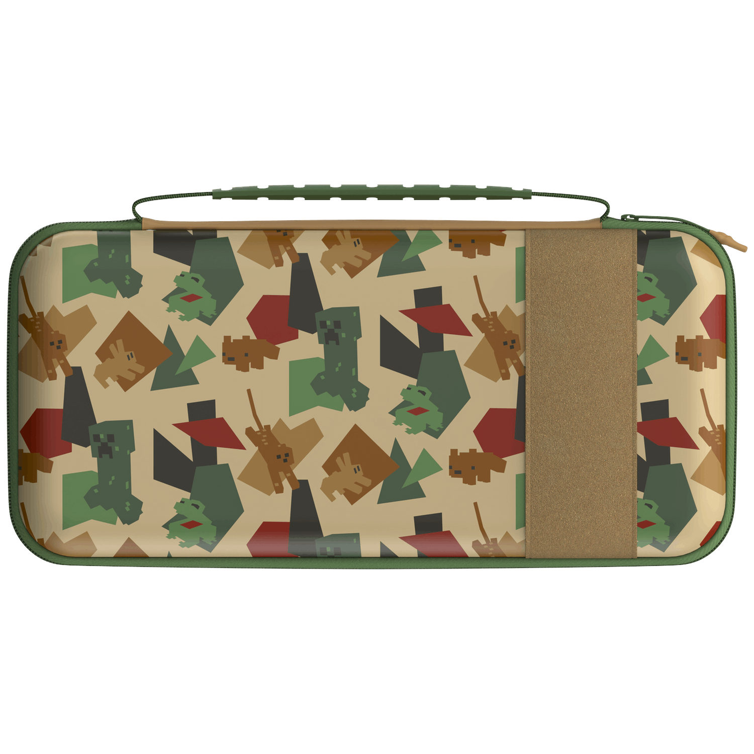 Funda Nintendo Switch 2 - Turtle Beach Playtrek Minecraft Great Outdoors, Compatible con Nintendo Switch 2 y Nintendo Switch 1, Verde/Marrón