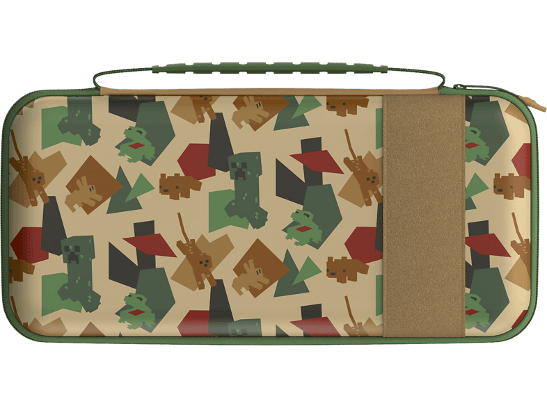 Funda Nintendo Switch 2 - Turtle Beach Playtrek Minecraft Great Outdoors, Compatible con y 1, Verde/Marrón