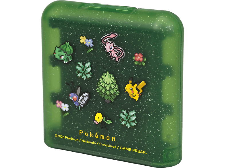 Funda Nintendo Switch 2 - Hori de Cartuchos Pokemon Pixel, 24 unidades, Verde