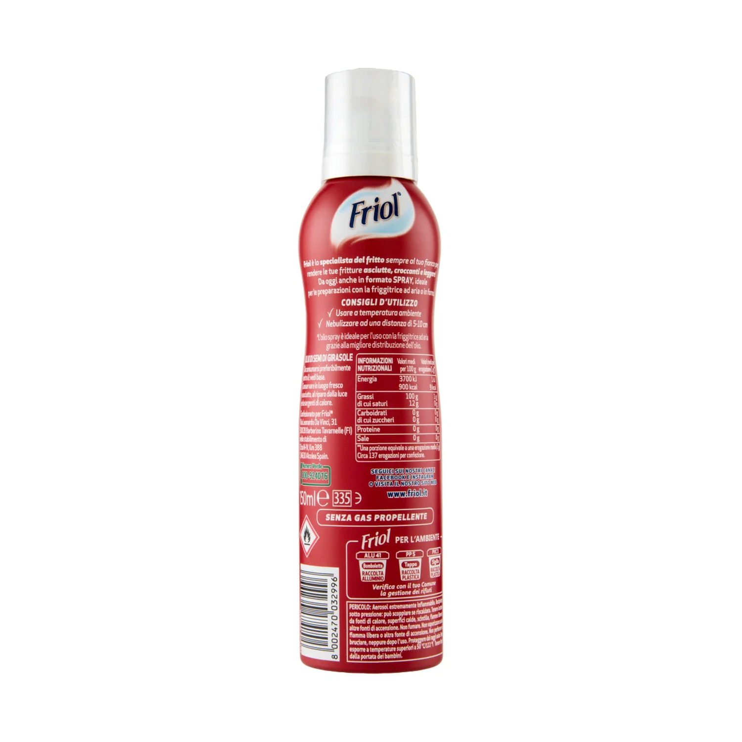 OLIO SPRAY FRIGGITRICE FRIOL Spray