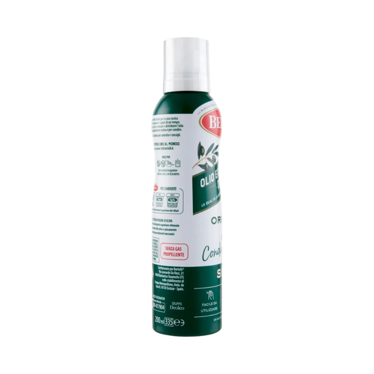 OLIO SPRAY FRIGGITRICE BERTOLLI Spray 200 ml
