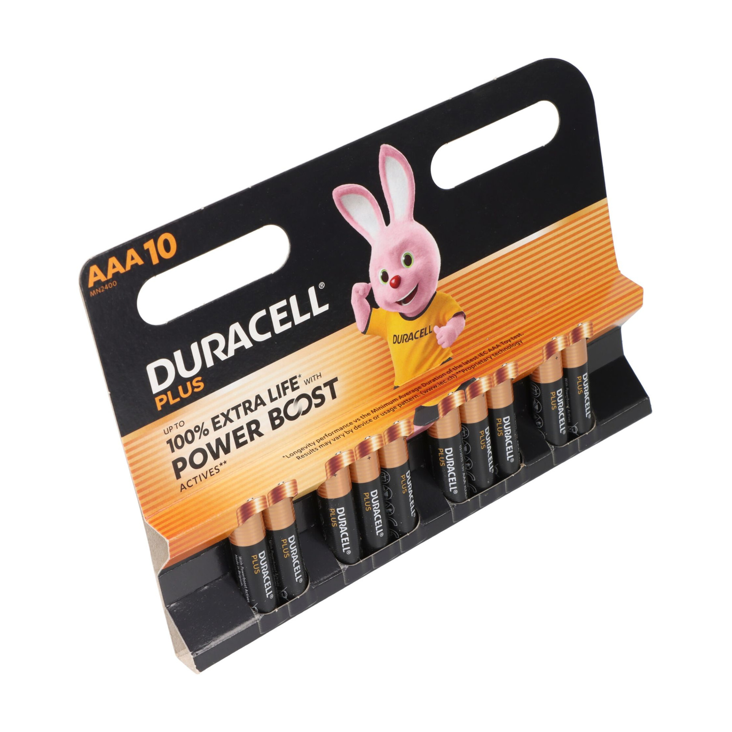 BATTERIE MINISTILO AAA DURACELL PLUS POWERBOOST AAA 10 PZ