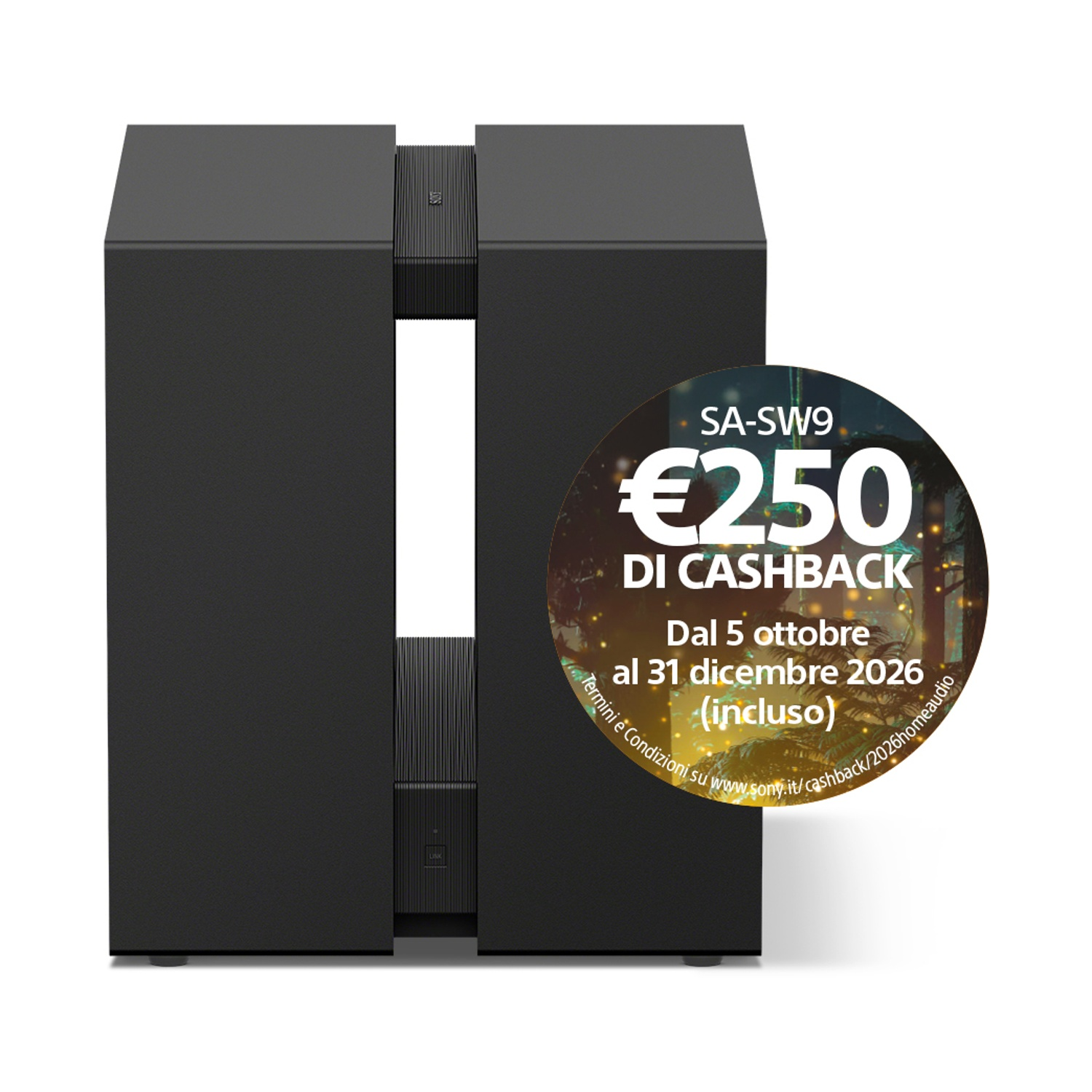 SUBWOOFER Subwoofer SONY BRAVIA Theatre Sub 9 SASW9, Potenza totale 600, Numero di casse 1, Nero