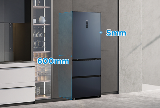 Chłodziarko-zamrażarka MIDEA MDRB542BIE70 191cm Insta-Fit PST+ Fresh Czarny