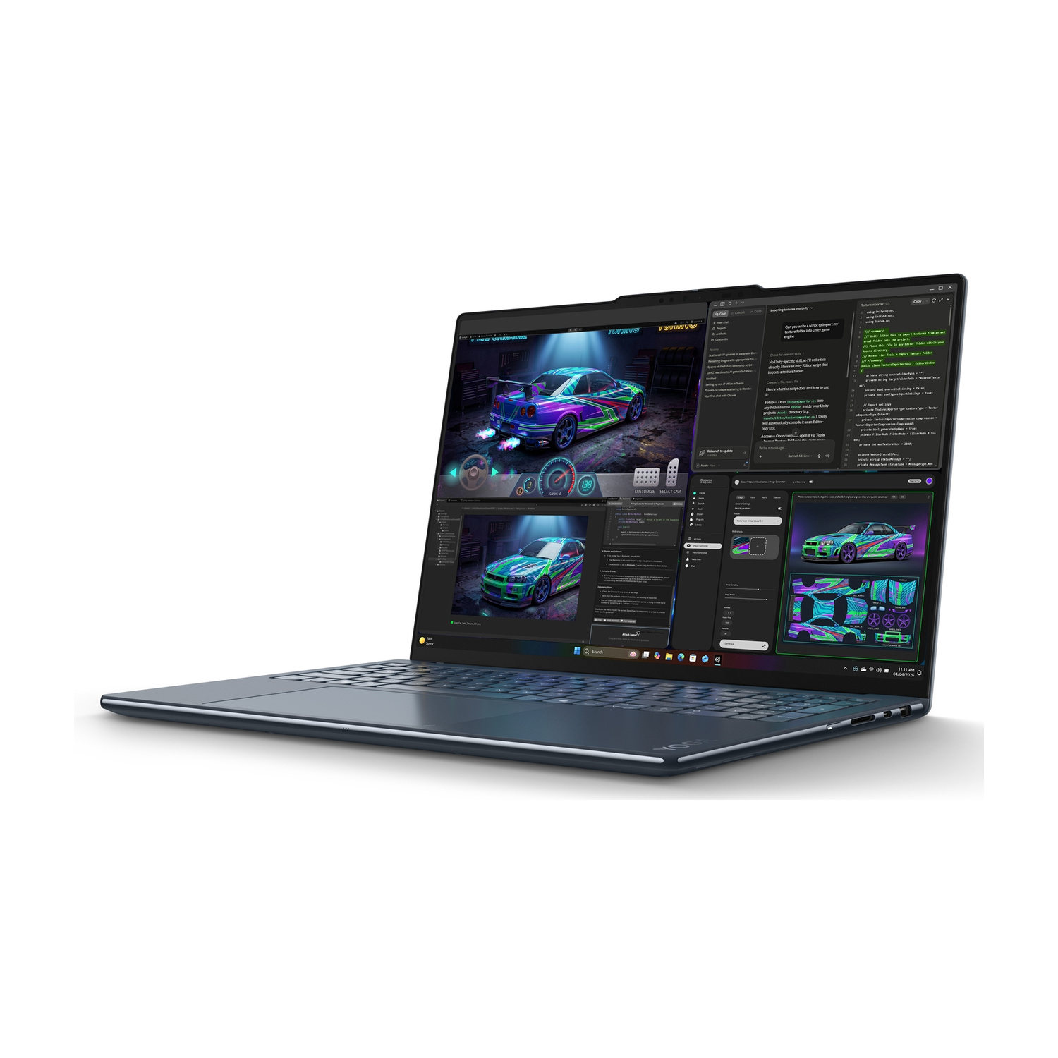 LENOVO Yoga 9 2-in-1 16N1X11 NOTEBOOK CONVERTIBILE, 16 ", processore NVIDIA RTX Spark N1X con 5120-core GPU e 18-core CPU, RAM 32 GB, 1000 GB SSD, Blue, Windows 11 Home