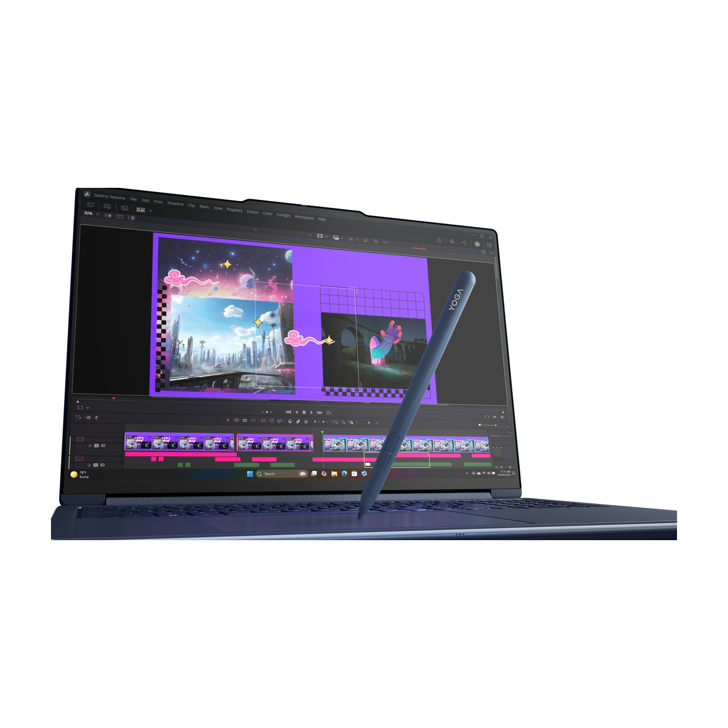 LENOVO Yoga 9 2-in-1 16N1X11 NOTEBOOK CONVERTIBILE, 16 ", processore NVIDIA RTX Spark N1X con 5120-core GPU e 18-core CPU, RAM 32 GB, 1000 GB SSD, Blue, Windows 11 Home