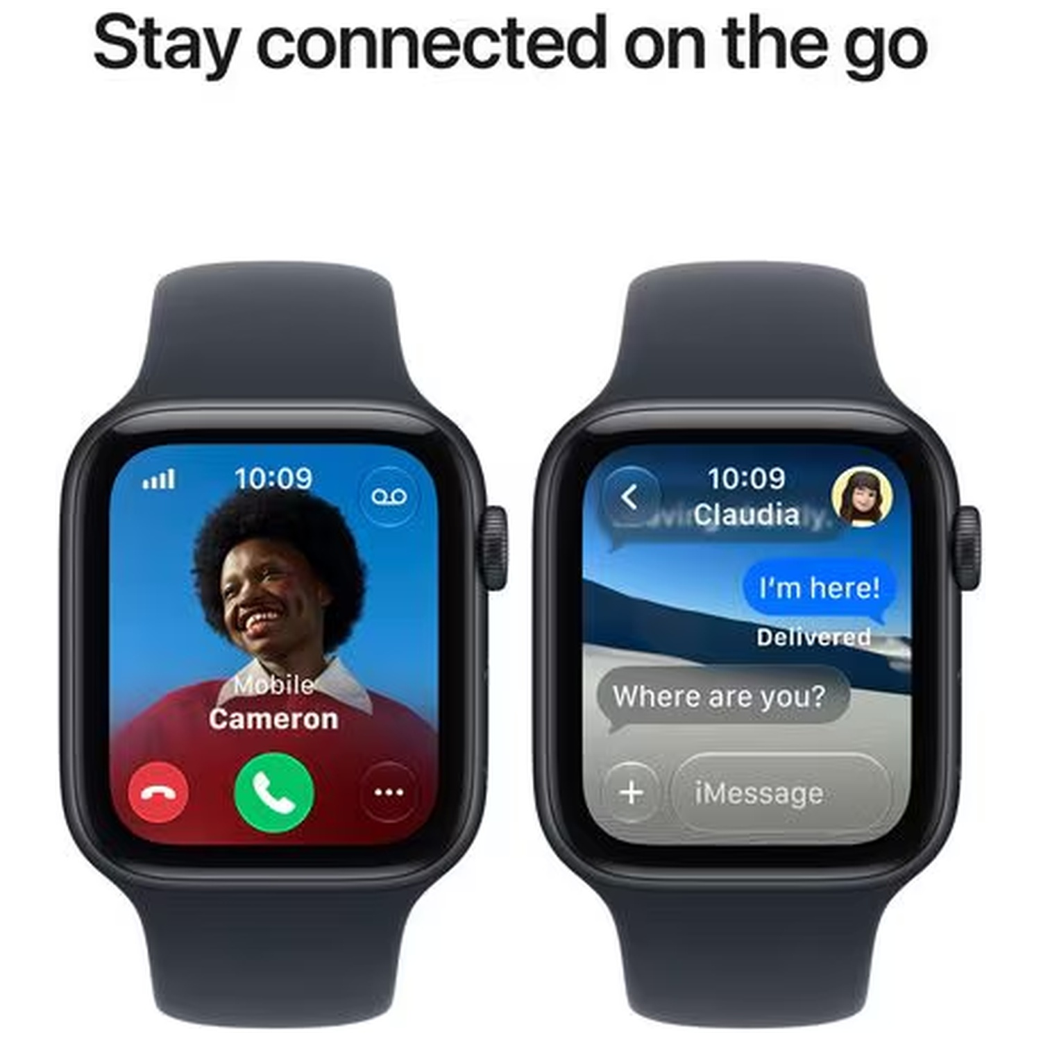 APPLE Watch SE 3 44 mm GPS + Cellular Midnight Aluminium M/L Sportband