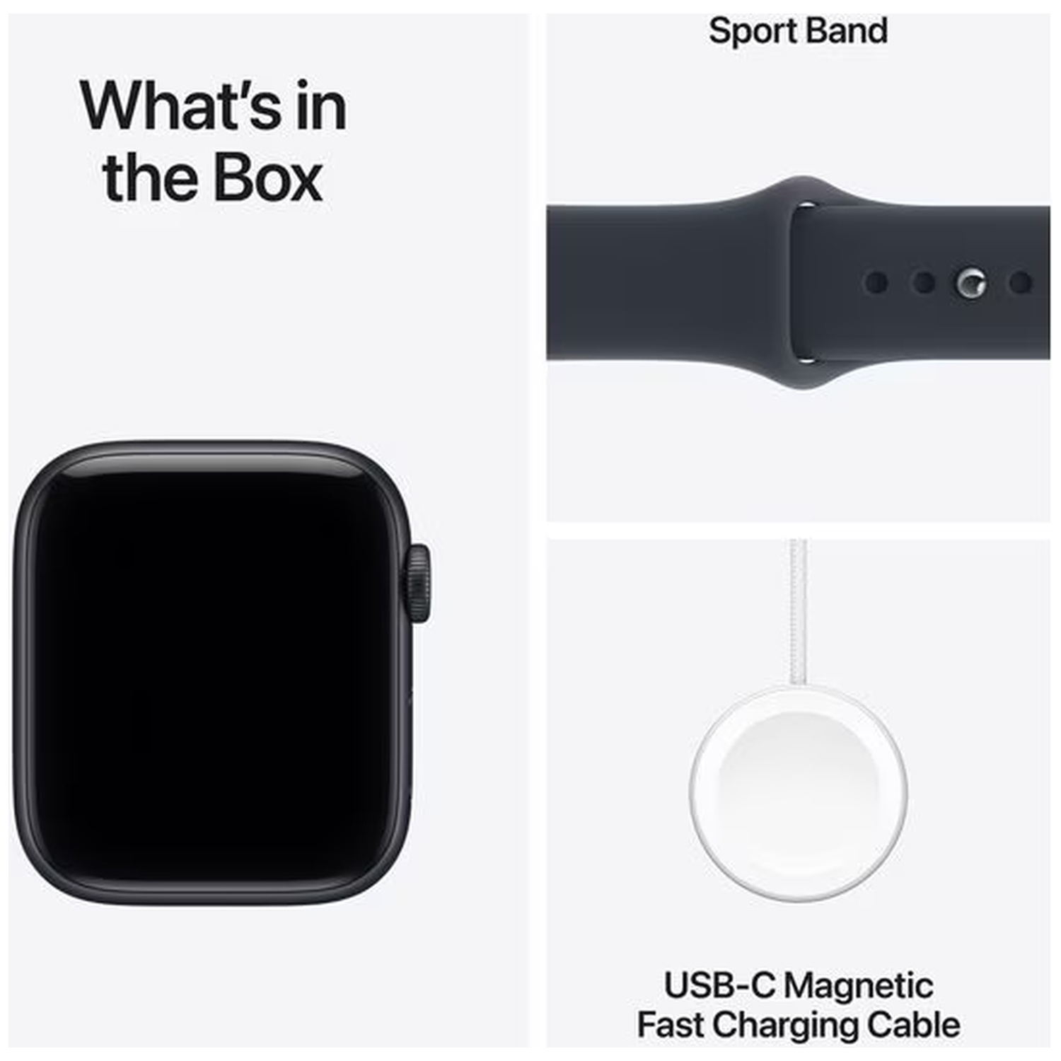 APPLE Watch SE 3 44 mm GPS + Cellular Midnight Aluminium M/L Sportband