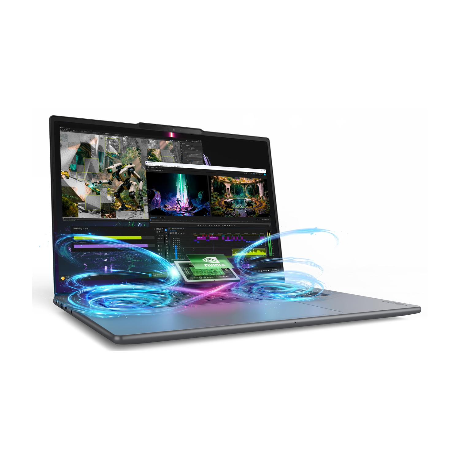 LENOVO Yoga Pro 9n Notebook, 15,3 ", processore NVIDIA RTX Spark N1X con 5120-core GPU e 18-core CPU, RAM 32 GB, 1000 GB SSD, Grey, Windows 11 Home