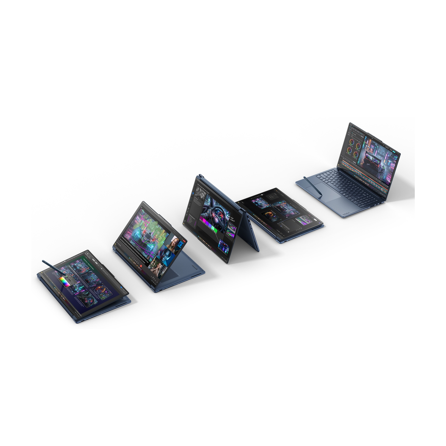 LENOVO Yoga 9 2-in-1 16N1X11 NOTEBOOK CONVERTIBILE, 16 ", processore NVIDIA RTX Spark N1X con 6144-core GPU e 20-core CPU, RAM 64 GB, 1000 GB SSD, Blue, Windows 11 Home