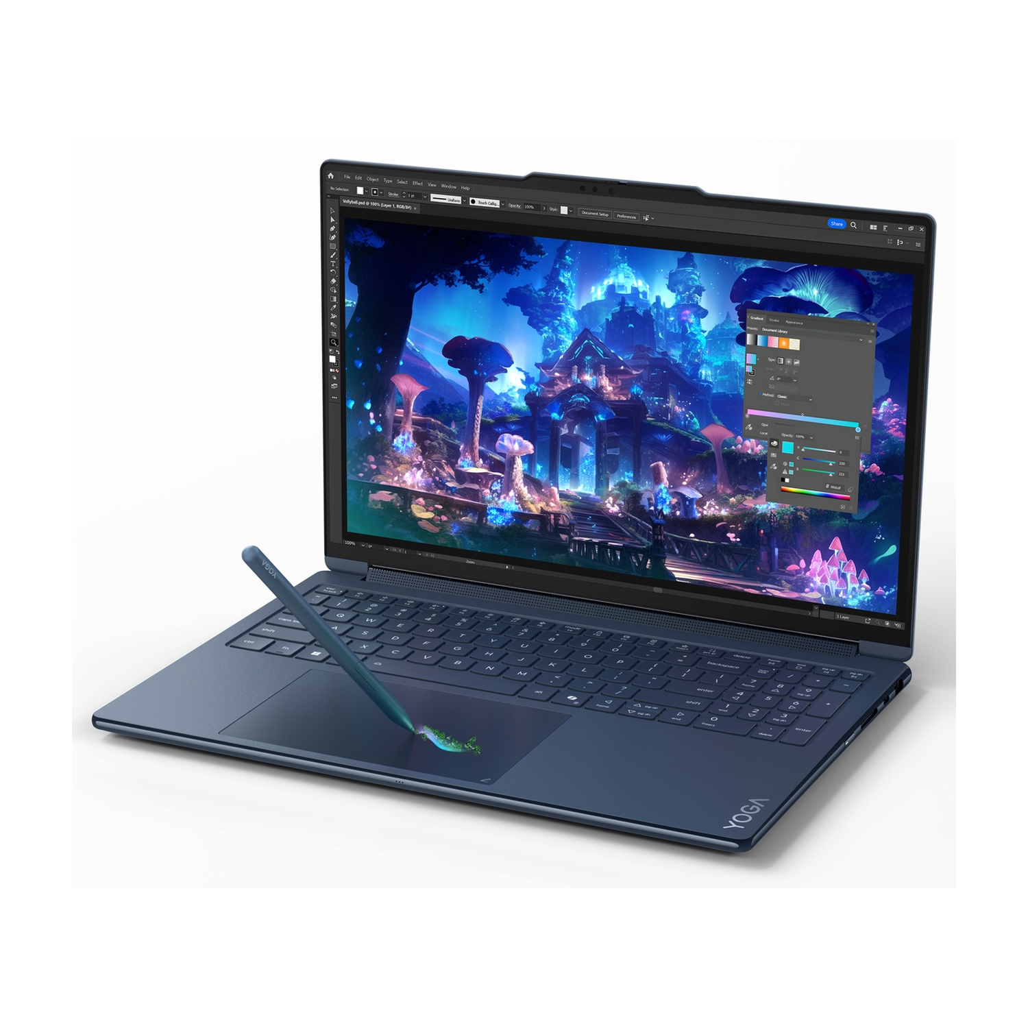 LENOVO Yoga 9 2-in-1 16N1X11 NOTEBOOK CONVERTIBILE, 16 ", processore NVIDIA RTX Spark N1X con 6144-core GPU e 20-core CPU, RAM 64 GB, 1000 GB SSD, Blue, Windows 11 Home