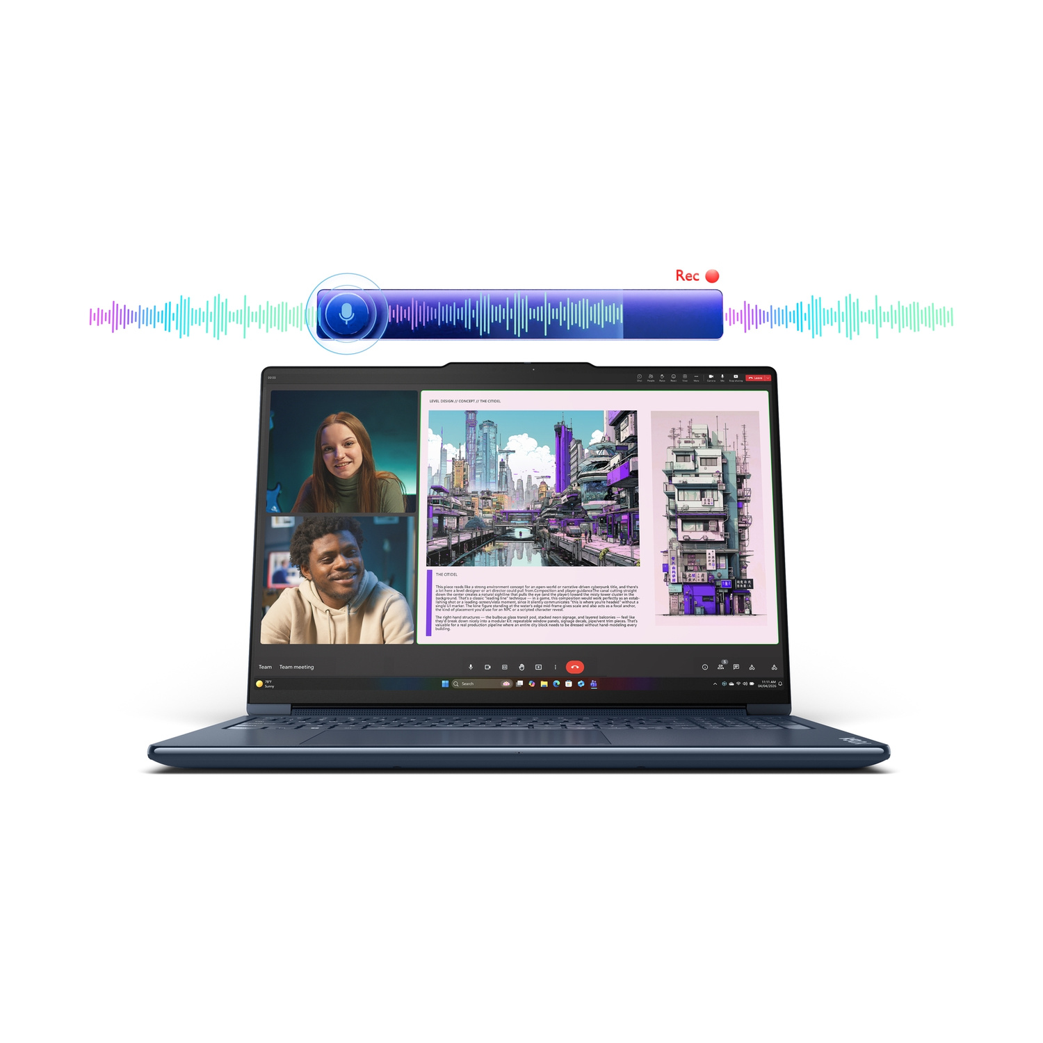 LENOVO Yoga 9 2-in-1 16N1X11 NOTEBOOK CONVERTIBILE, 16 ", processore NVIDIA RTX Spark N1X con 6144-core GPU e 20-core CPU, RAM 64 GB, 1000 GB SSD, Blue, Windows 11 Home