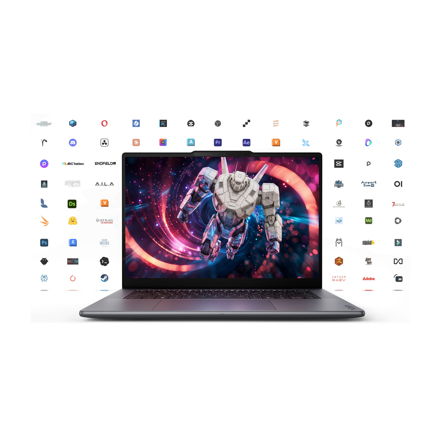 LENOVO Yoga Pro 9n Notebook, 15,3 ", processore NVIDIA RTX Spark N1X con 6144-core GPU e 20-core CPU, RAM 64 GB, 1000 GB SSD, Grey, Windows 11 Home