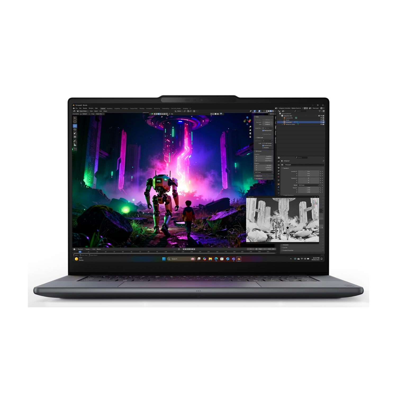 LENOVO Yoga Pro 9n Notebook, 15,3 ", processore NVIDIA RTX Spark N1X con 6144-core GPU e 20-core CPU, RAM 64 GB, 1000 GB SSD, Grey, Windows 11 Home