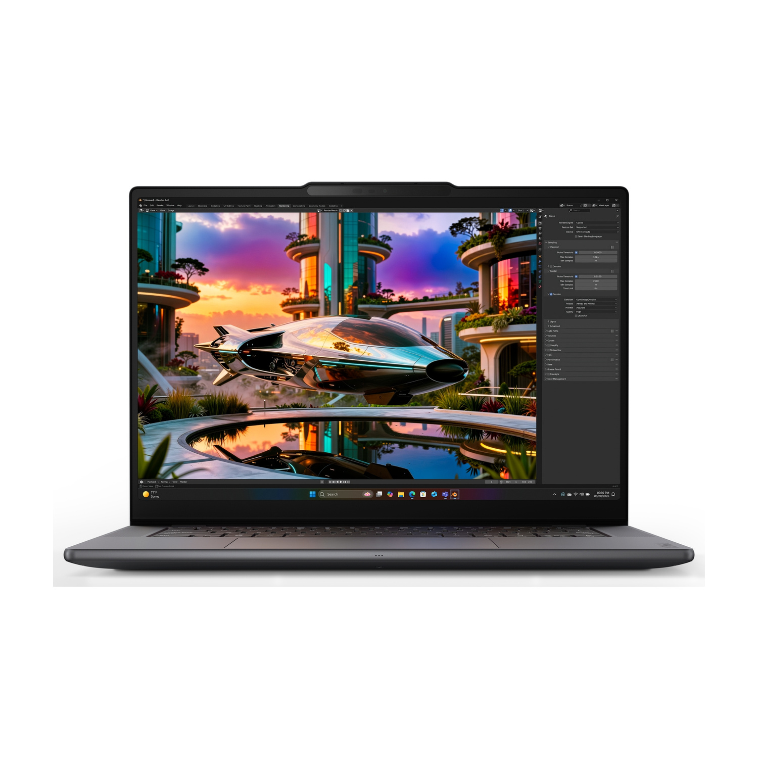 LENOVO Yoga Pro 9n Notebook, 15,3 ", processore NVIDIA RTX Spark N1X con 6144-core GPU e 20-core CPU, RAM 64 GB, 1000 GB SSD, Grey, Windows 11 Home