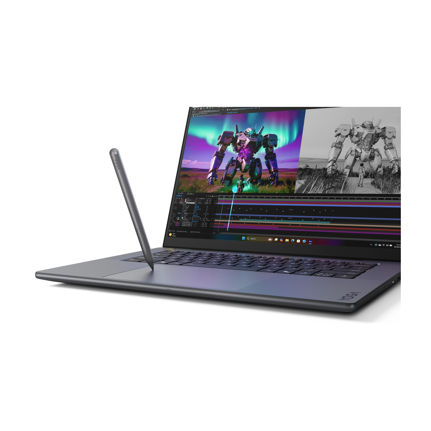 LENOVO Yoga Pro 9n Notebook, 15,3 ", processore NVIDIA RTX Spark N1X con 6144-core GPU e 20-core CPU, RAM 64 GB, 1000 GB SSD, Grey, Windows 11 Home