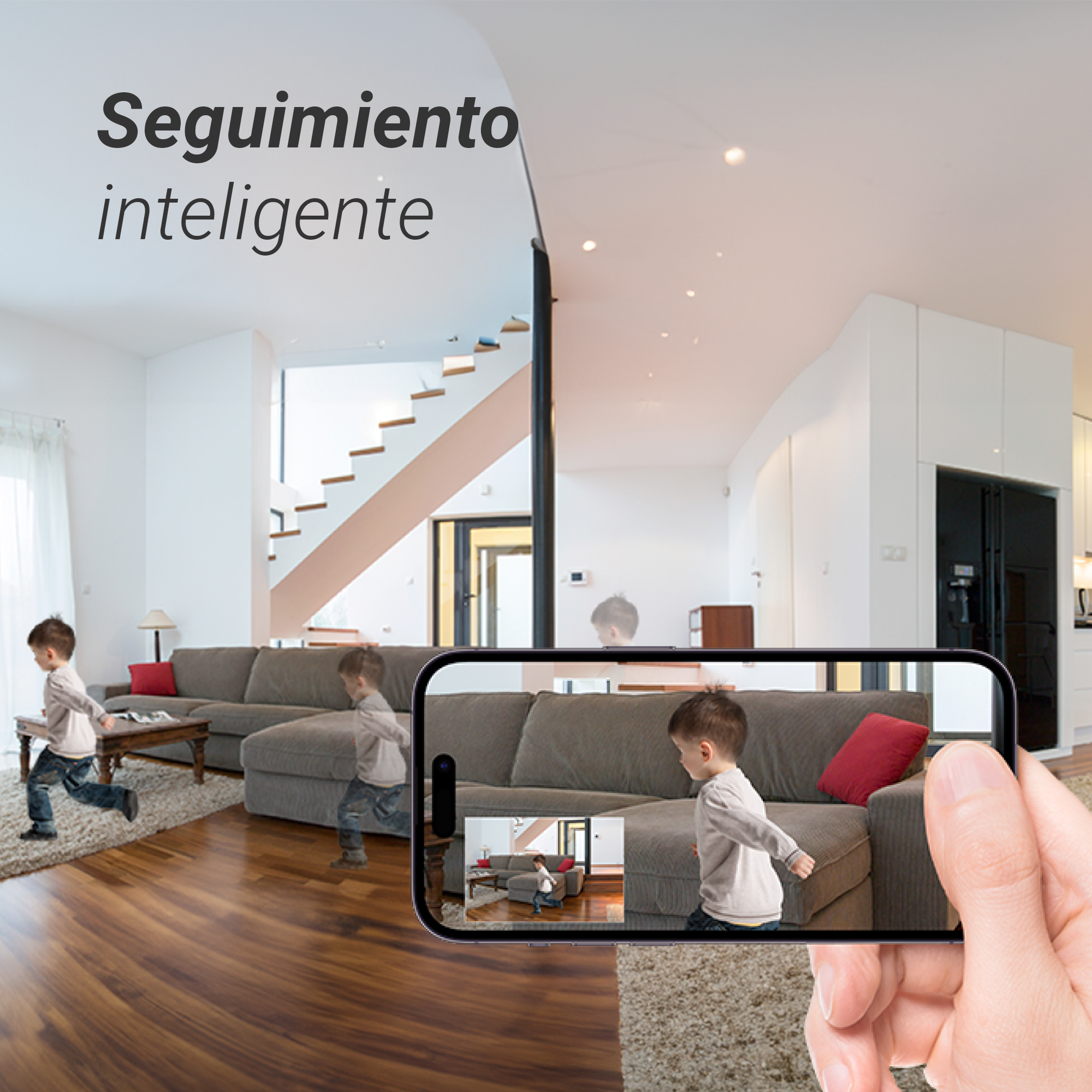 Cámara de vigilancia IP - Ezviz H6c, 2K, Función de visión nocturna, CMOS de escaneo progresivo de 1/2,7", Blanco