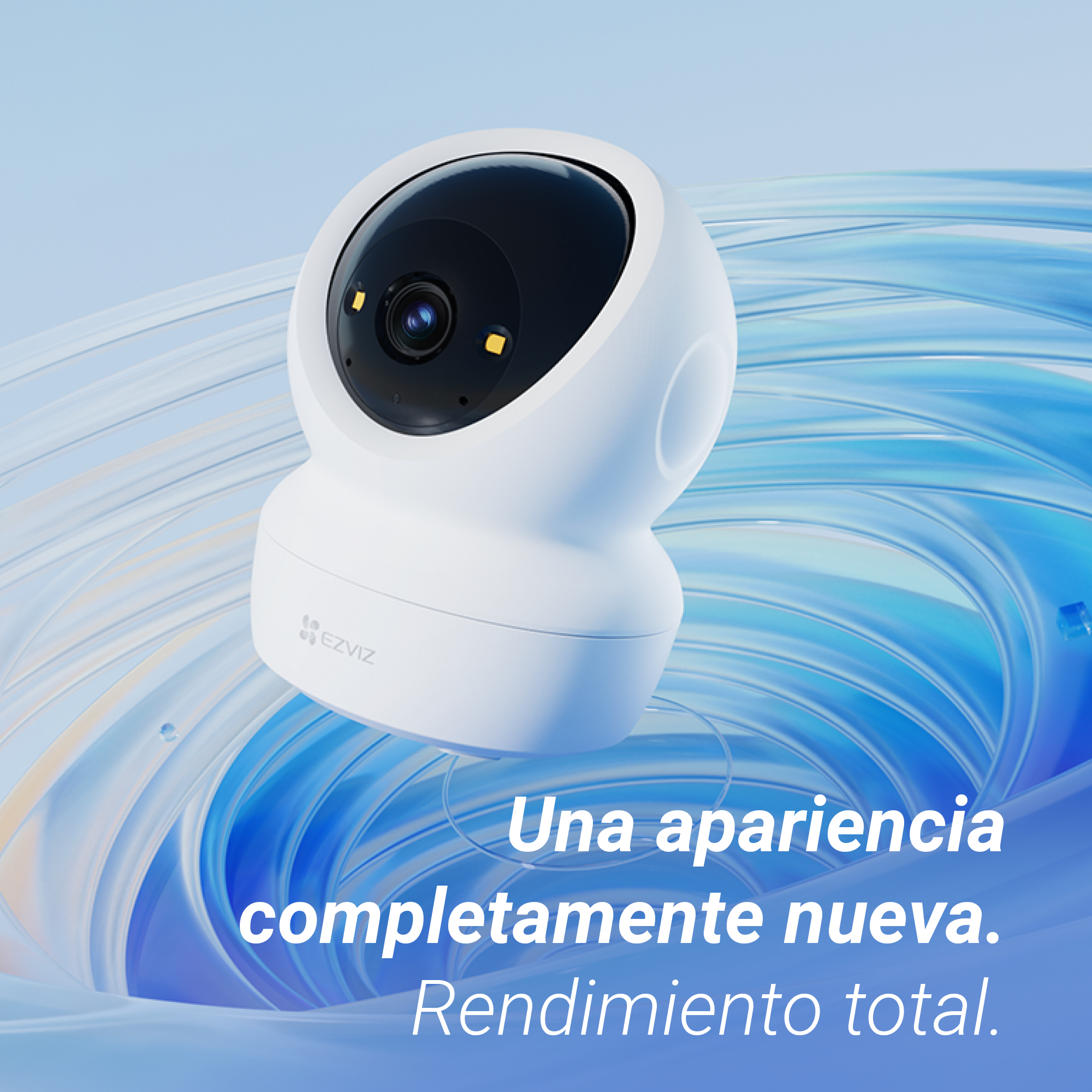 Cámara de vigilancia IP - Ezviz H6c, 2K, Función de visión nocturna, CMOS de escaneo progresivo de 1/2,7", Blanco