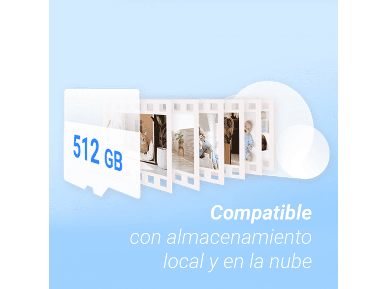 Cámara de vigilancia IP - Ezviz H6c, 4K, Función visión nocturna a color, Wifi 6 banda dual, Detección animales y humanos mendiante IA – imagen 2