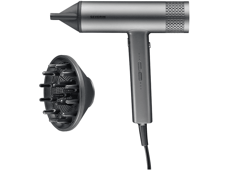 ASCIUGACAPELLI SEVERIN Asciugacapelli S Style Pro, antracite HT0169, Potenza 2000 W