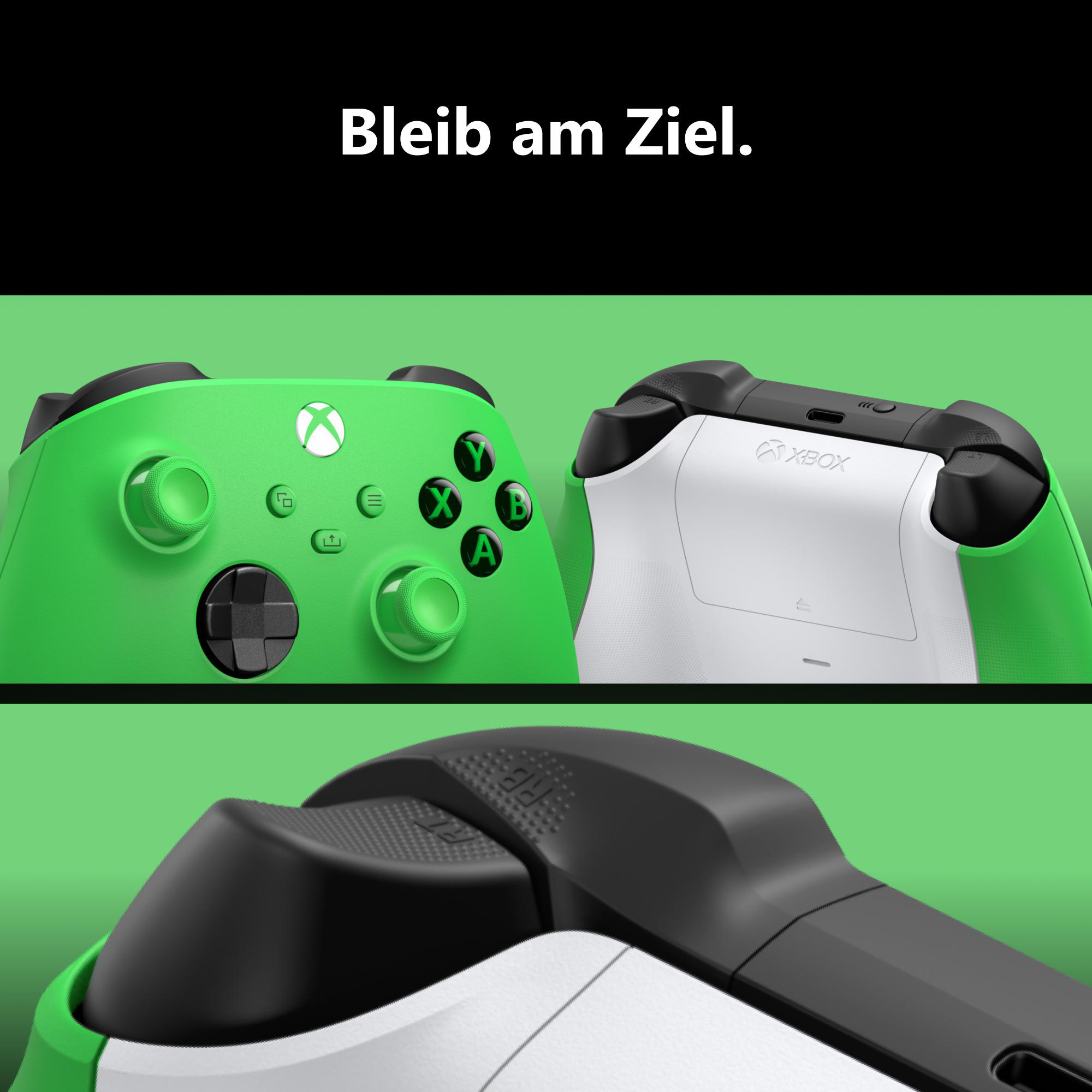 XBOX Wireless Controller Velocity Green für XBOX Series S, XBOX Series X, XBOX One, PC, Android, iOS, XBOX Cloud Gaming-fähige Geräte