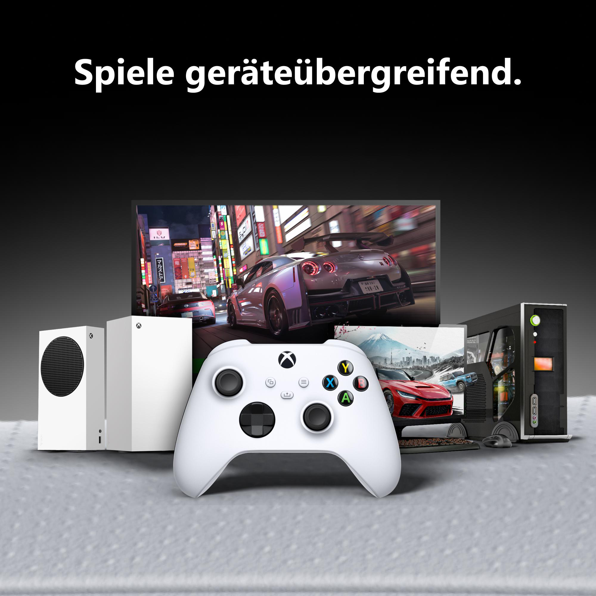 XBOX Wireless Controller Robot White für XBOX Series S, XBOX Series X, XBOX One, PC, Android, iOS, XBOX Cloud Gaming-fähige Geräte