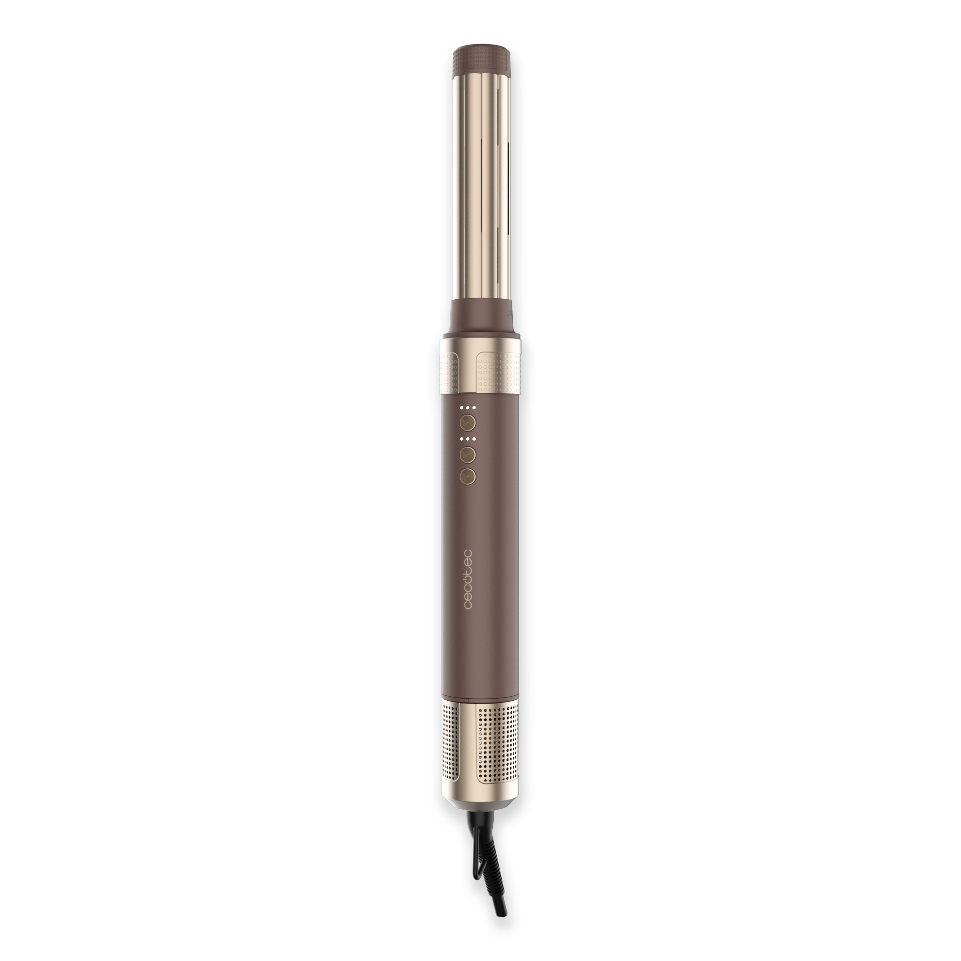 Moldeador - Cecotec AirGlisse 10in1 Champagne Ice, 10 cabezales, Hasta 1400 W, Motor Brushless de 110.000 rpm y tecnología Coanda, Champagne
